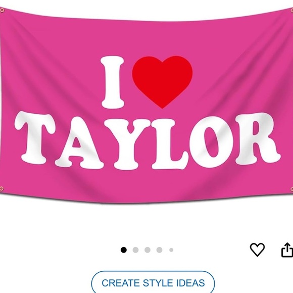 TAYLOR SWIFT I LOVE TAYLOR SWIFTIE ERA BANNER TAPESTRY ROOM WALL DECOR - Picture 4 of 4
